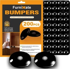 Rubber Feet for Electronics - 200PCS 3/8 Inches Black Stick-On Bumpers