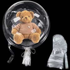 10Pcs Pre Stretched Extra Wide Mouth BoBo Balloons, 30 Inch Large Clear Stuff...