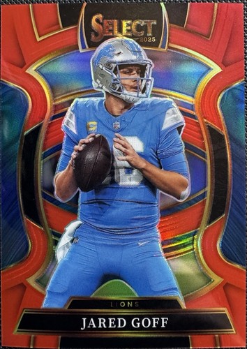 2025 Panini Select - Concourse Jared Goff #69 Red Prizm /99