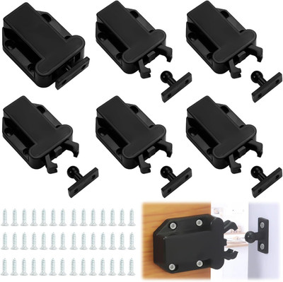 Schnäpper Set mit Schrauben für Schrank Tür Schublade Push-to-Open langlebig