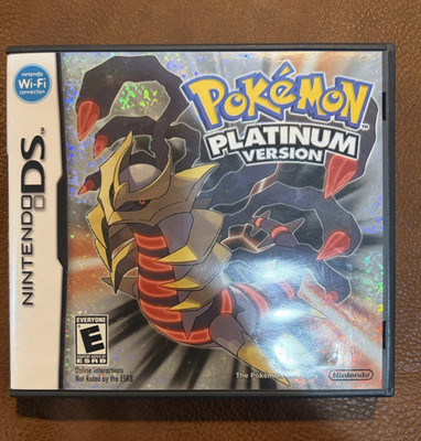 Nintendo Pokemon Platinum Version Nintendo DS Cartridge Case w/ Manual