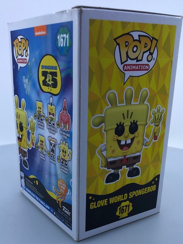Funko Pop! Animación: Bob Esponja Pantalones Cuadrados 25º - Guante Mundo Bob Esponja DAÑADO - Imagen 9 de 14