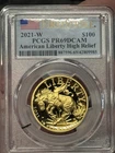 2021-W $100 American Liberty Gold High Relief Bronco PCGS PR69DCAM Proof Pf69