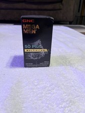 New GNC Mega Men 50 Plus Multivitamin 120 Caplets Antioxidants Prostate Exp 9/26