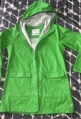 Herschel Supply Co. Spring Green Parka Woman Raincoat Rain Coat M