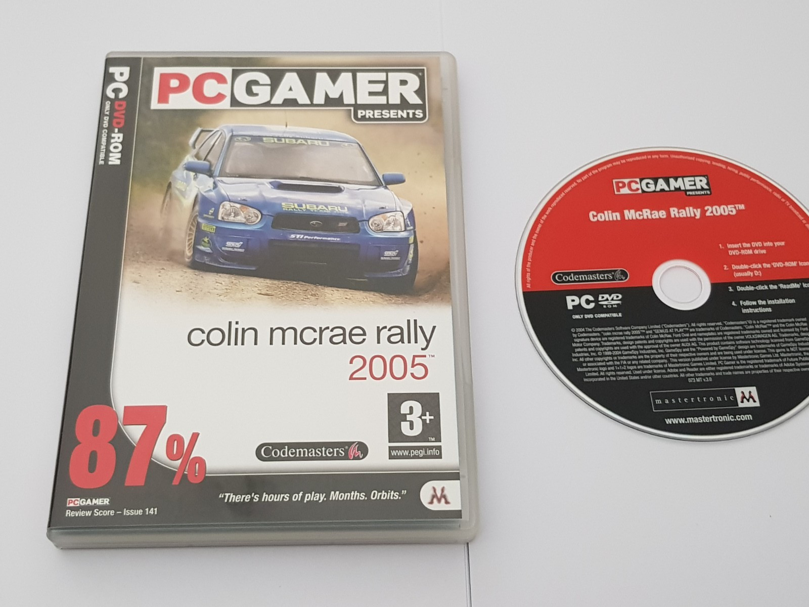 Colin Mcrae Rally 2005 Racing PC DVD ROM Game PC Gamer Codemasters 2004