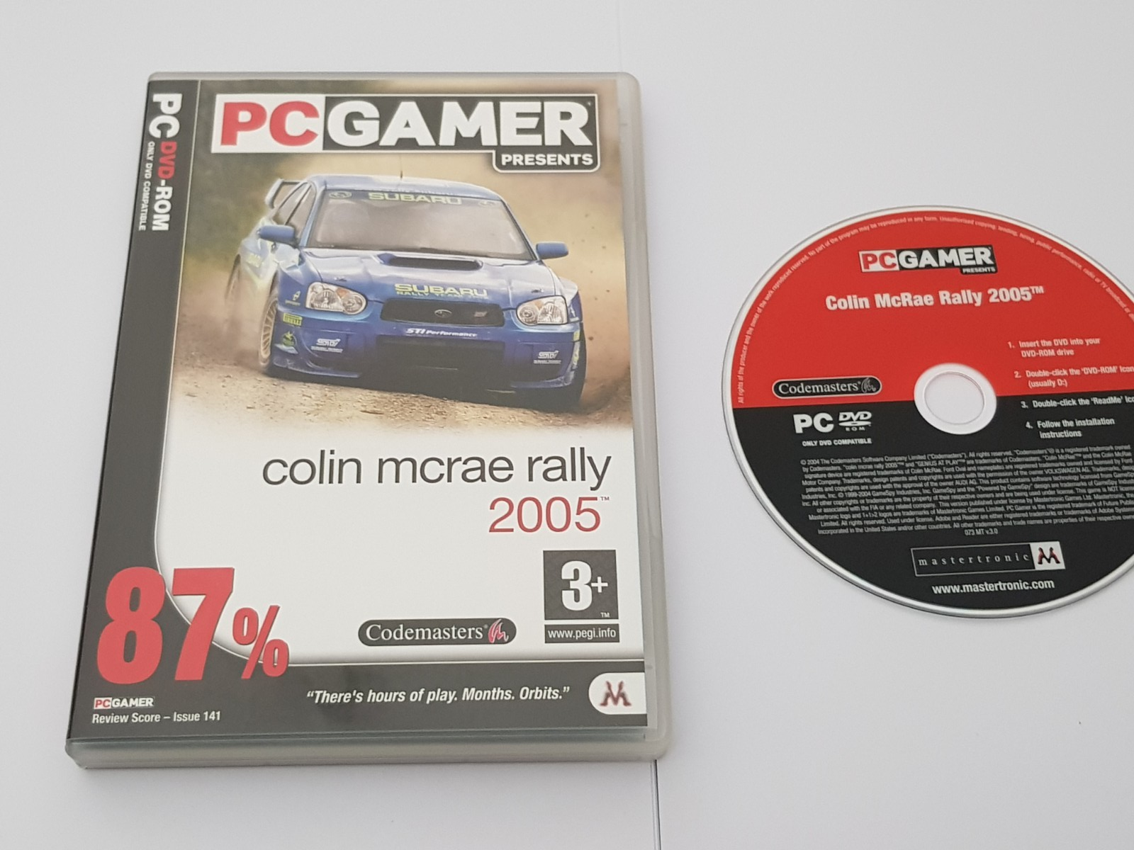 Colin Mcrae Rally 2005 Racing PC DVD ROM Game PC Gamer Codemasters 2004