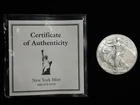 2013 Silver Eagle 1 Oz .999 Silver W/ COA New York Mint