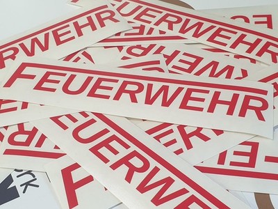Feuerwehr Aufkleber Sticker 112 Freiwillige Schriftzug Auto Wetterfest OS146