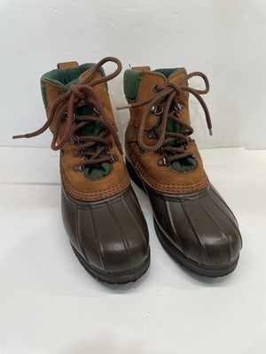 LL Bean Boots Hunting Rain 6'' G2 G Force Compound Soles Suede Womens Size 8LW