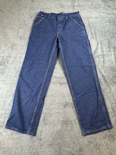 Carhartt Original Fit Cat 2 Jeans Mens Size 34x34 Blue Carpenter Fire Resistant
