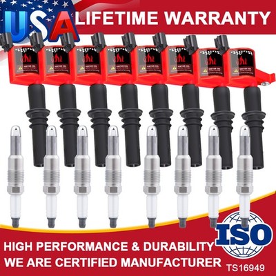 DG511 8 Energy Ignition Coils & Spark Plugs For 04-2008 Ford Mustang 4.6/5.4L V8