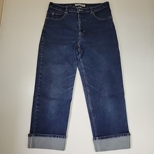 High Sierra Jeans Wide Leg Cropped Womens Size 12  Stretch High Rise Denim Blue