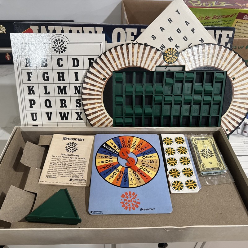 Vtg Wheel Of Fortune Board Game Pressman 1985 Merv Griffin Enterprises Complete