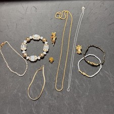 10 Piece Mixed Jewelry Bundle - 5 Bracelets , 3 Pins  2 Necklaces