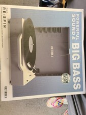 Victrola Re-Spin Sustainable Bluetooth Suitcase Record Player - Blue