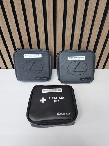 Lot of 3 Lexus First Aid Kit Emergency Medical Supply Case OEM Original