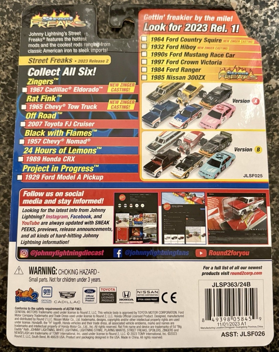 Johnny Lightning 1989 Honda CRX -⚡️ White Lightning ⚡️-Ver B