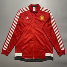 MANCHESTER UNITED ADIDAS 2015/2016 SOCCER TRAINING TRACK TOP SIZE “L” AC1927