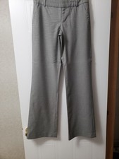 Banana Republic Martin Fit Dress Lined Pants Check Black Womens Size 2