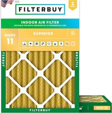 Filterbuy 21x22x2 MERV 11 Air Filter Replacement HVAC Furnace