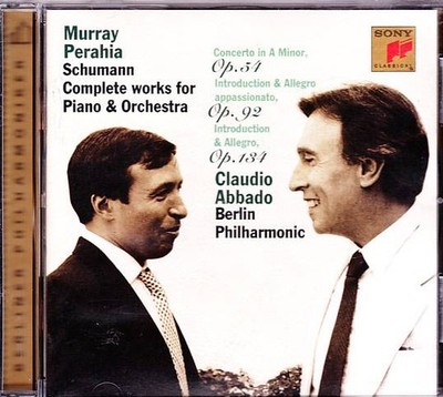 MURRAY PERAHIA & CLAUDIO ABBADO CD Schumann Complete Works for Piano Orchestra