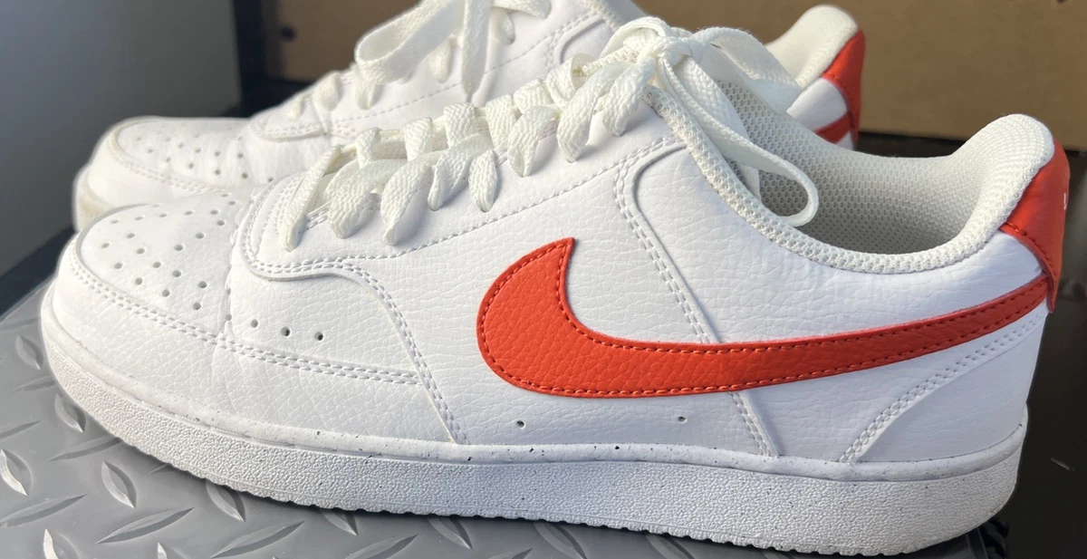 Nike Court Vision Next Nature Low White Picante Red | eBay