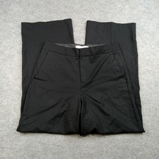 Everlane Pants Womens 6 Black Wool Blend Wide Leg Dress Trousers Work Career