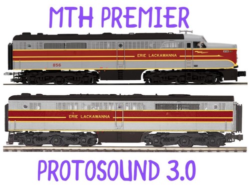 JUEGO UNIDAD MTH PREMIER ERIE LACKAWANNA ALCO PA AB MOTOR DIÉSEL PS3 20-21866-1 y 3 | Zustand: Used