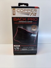 Copper Fit Back Pro Compression Support Belt Adjustable Straps Size L/XL NWT