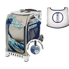 Zuca Sport Bag - Great Wave with Seat Cover White Frame