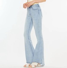 Kancan Estilo Thandie High Rise Flare Jeans Women  s Size 3/25 Light Wash