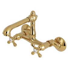 Kingston Brass KS722.AX English Country 1.8 GPM Widespread Bridge - Brass