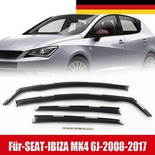 Regenabweiser Windabweiser Schwarz getönt Für Seat Ibiza 5-Türer Hatchback 08-17