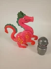 VTG FISHER PRICE LITTLE PEOPLE MEDIEVAL CASTLE TOY KNIGHTS IN ARMOR PINK DRAGON