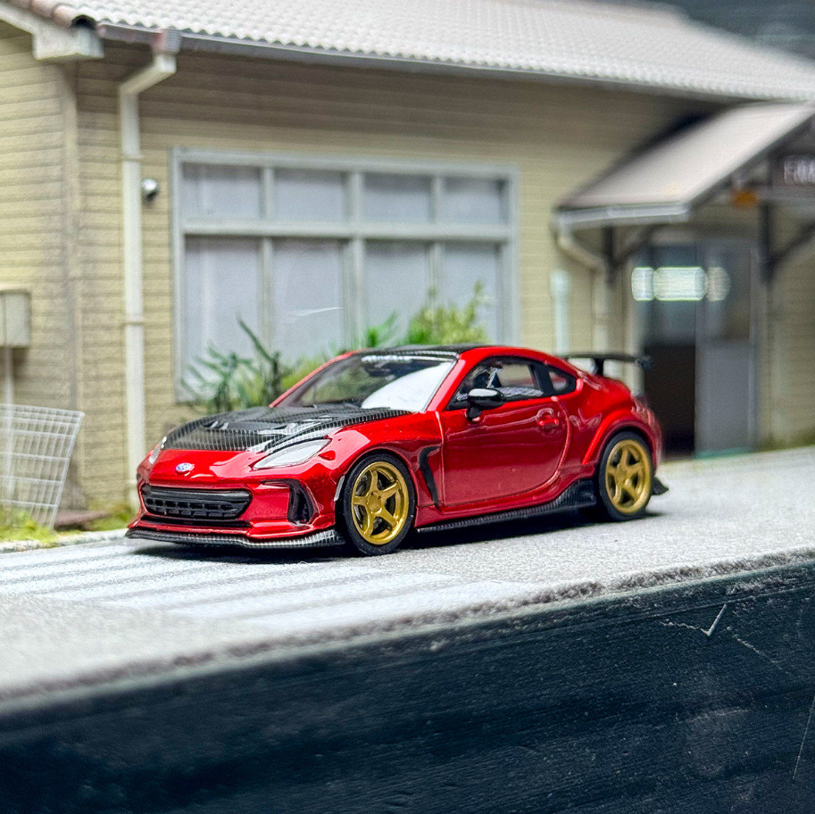 CM Model 1/64 Scale Subaru BRZ Varis Metallic Red Diecast Alloy Model ...