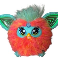 2023 Furby Coral Interactive Light Up Plush Toy Hasbro Tested  Working