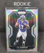 202 PRIZM BLACK ROOKIE JK DOBBINS #PB-6. RAVENS