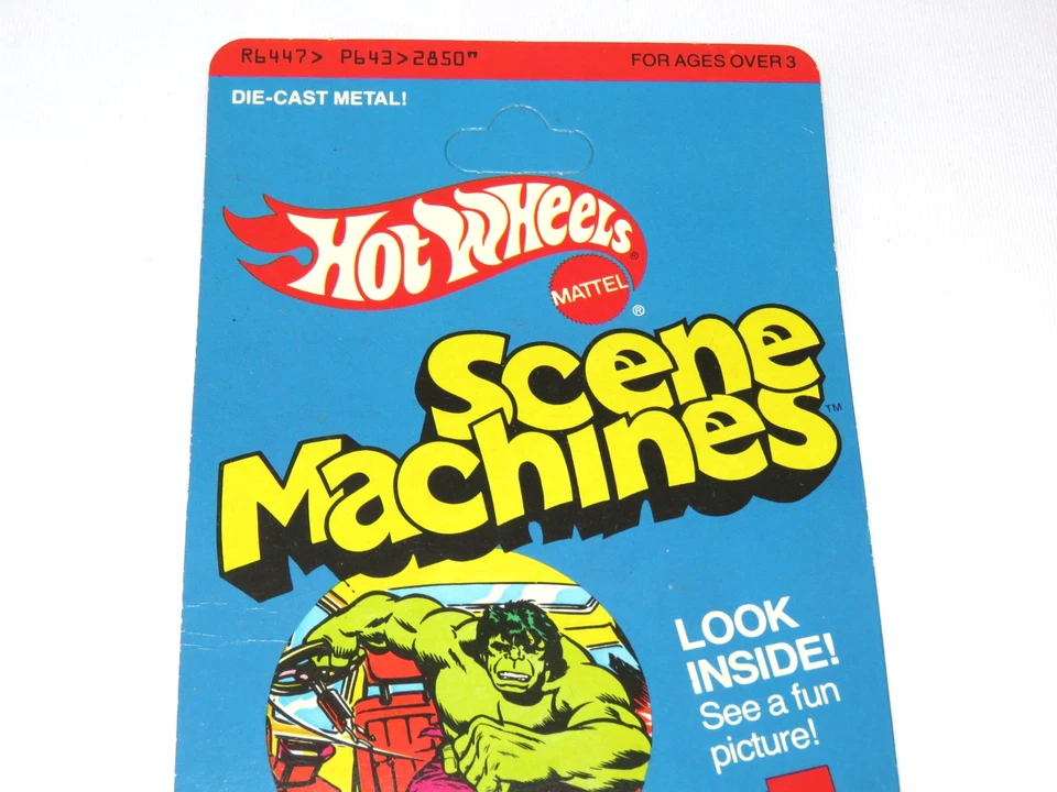 De colección 1978 Hot Wheels Scene Machines Incredible Hulk Nº 2850 UNPUNCH Hong Kong Foto 3 de 4