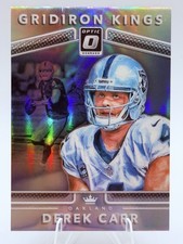 DEREK CARR 2017 Donruss Optic #6 Gridiron Kings HOLO PRIZM Raiders Saints