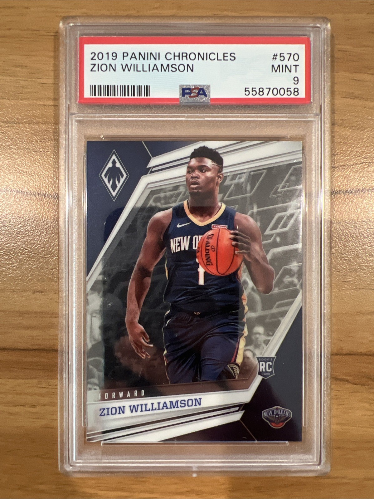 2019 Panini Chronicles #570 Zion Williamson RC Phoenix PSA 9