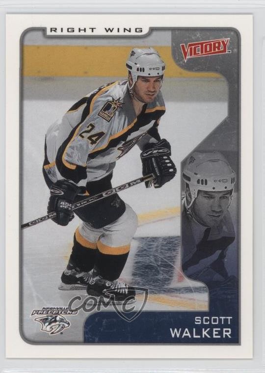 2001-02 Upper Deck Victory Scott Walker #196 0q3