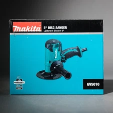 Makita GV5010 5 Inch Corded Disc Sander 4.2 Amp 4500 RPM Lightweight Soft Grip