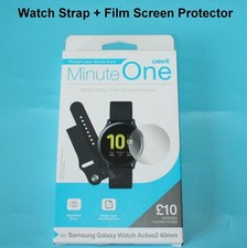 caseit Minute One Strap & Screen Protector For Samsung Galaxy Watch Actve2 40mm