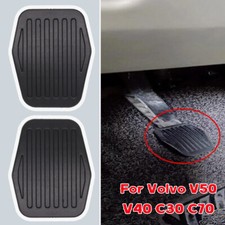 2pcs Car Rubber Brake Clutch Foot Pedal Pad Cover For Volvo V50 V40 S40 C30 C70