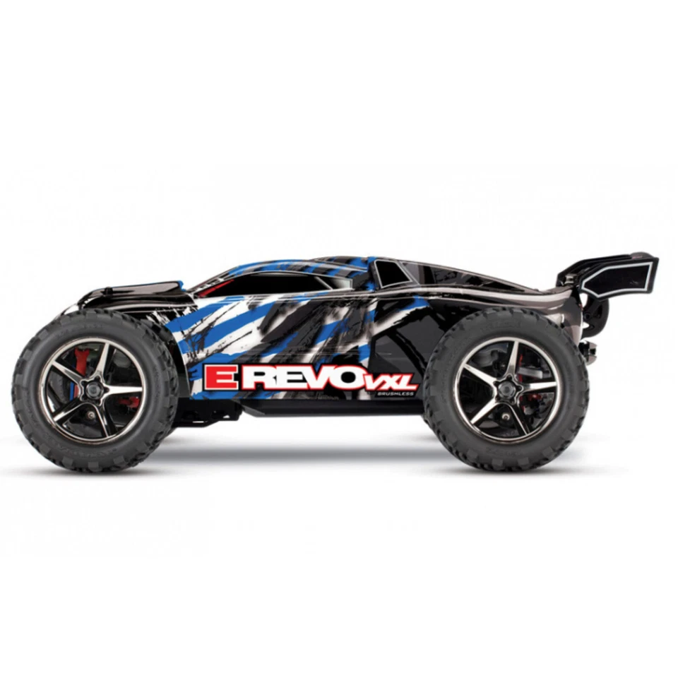 Traxxas E-Revo 1:16 Tsm Blu Rtr Vxl Rtr senza Spazzole TRX71076-8BLUEX - Immagine 4 di 4