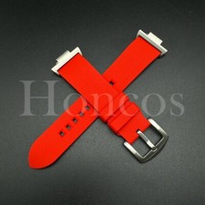 Replacement Rubber Watch Strap Fits for Tissot PRX Quick release and Adapter Red