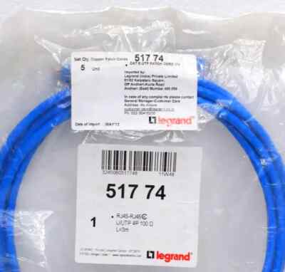 LEGRAND 517 74 CAT 6 UTP PATCH CORD - 3 M