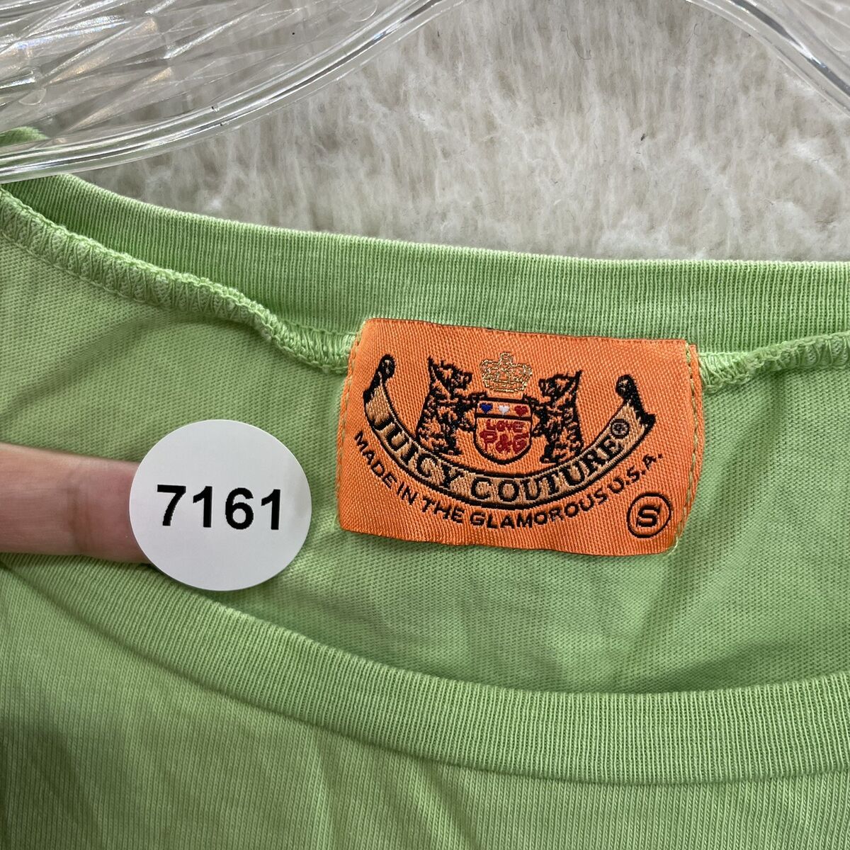 Y2K Vintage Juicy Couture Top Shirt S Small Green Rhinestone Y2K Vintage Juicy Couture Top Shirt S Small Green Rhinestone