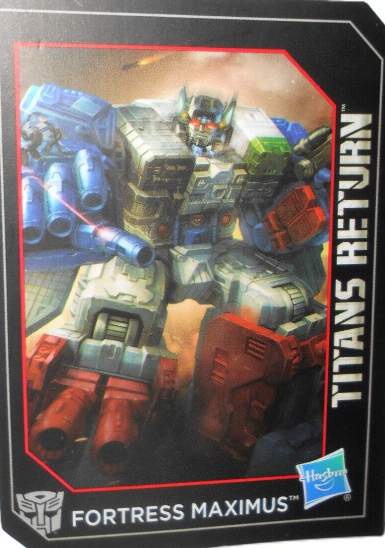 Transformers Titans Return Fortress Maximus 2016 CHUG Classics Trading Card